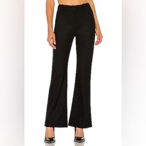 Vince Cozy Slim Black Dress Flare Leg Wool Pants Size 6